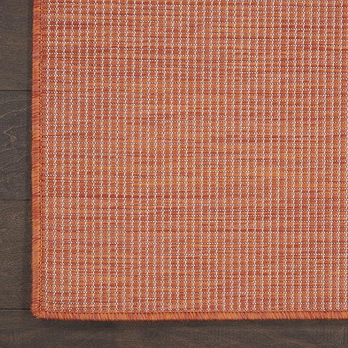 Nourison Home Positano 7' x 10' Terracotta Fabric Modern Area Rug (7' x 10')