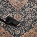 Keen Home Design 5x7 Rug - Machine Washable Area Rug with Non-Slip Backing, Ideal for Living Room, Dining Room, Bedroom - Vintage, Easy Clean, Durable, Low Pile Rug - (5' x 7')