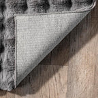 nuLOOM Jeni Checkered 2'6" x 10' Machine Washable Runner Rug for Living Room Bedroom Dining Room Entryway Hallway Kitchen, Dark Grey