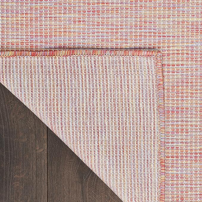 Nourison Home Positano Indoor/Outdoor Rainbow 4' x 6' Area Rug, Easy Cleaning, Non Shedding, Bed Room, Living Room, Dining Room, Backyard, Deck, Patio (4x6)