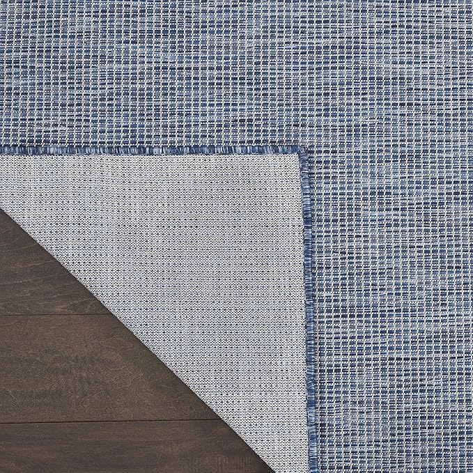 Nourison Home Positano 6' x 9' Navy Blue Fabric Modern Area Rug (6' x 9')