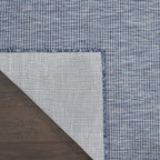 Nourison Positano Indoor/Outdoor Navy Blue 2'2" x 12' Area Rug, Easy Cleaning, Non Shedding, Bed Room, Living Room, Dining Room, Backyard, Deck, Patio (2x12)